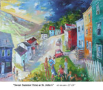 Sweet Summertime at St. John's, Oil on Canvas